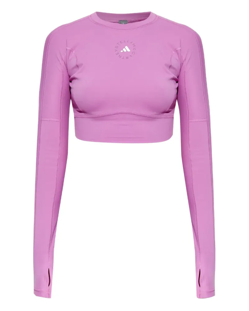 adidas Oberteil mit Logo-Print - Rosa Rosa