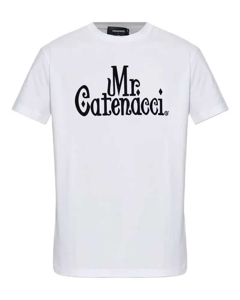 Dsquared2 T-Shirt mit Text-Print - Weiß Weiß