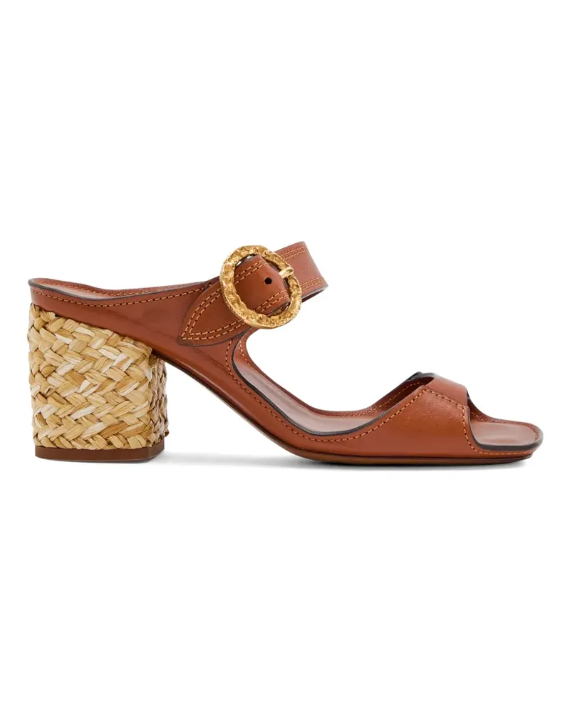 Zimmermann Solena Sandalen mit gewebtem Absatz - Braun Braun