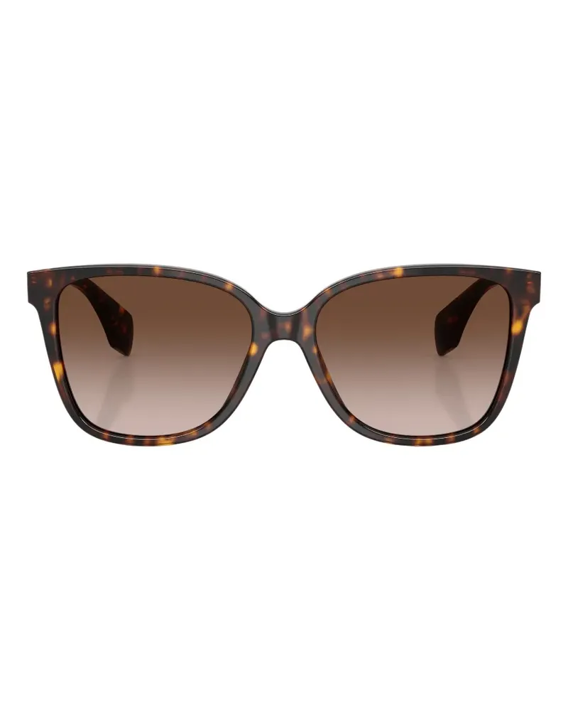 Versace Eckige Sonnenbrille in Schildpattoptik - Braun Braun