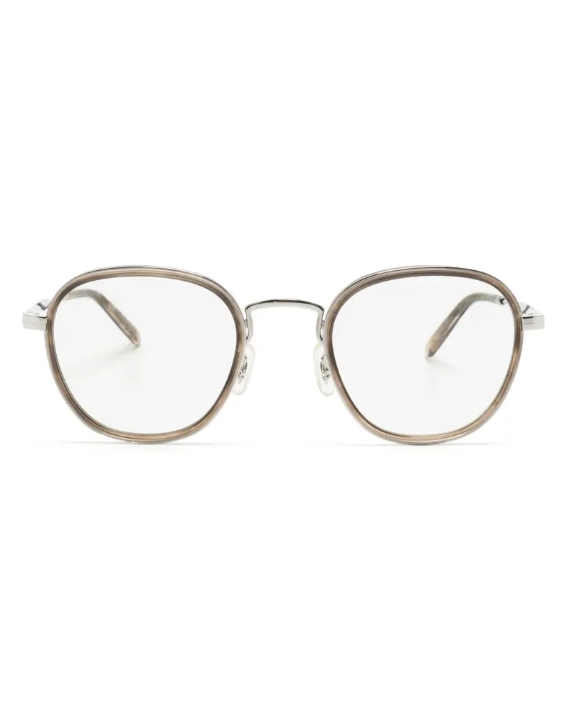 Oliver Peoples Lilletto-R Brille mit rundem Gestell - Metallic Metallic