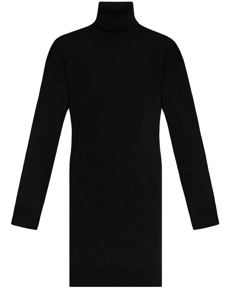 Moschino Wollkleid mit Stehkragen - Schwarz Schwarz