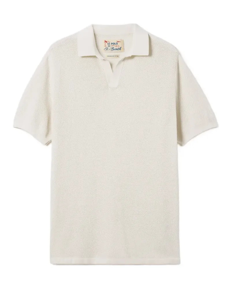 MC2 Saint Barth Sloan T-Shirt mit Mesh-Struktur - Weiß Weiß