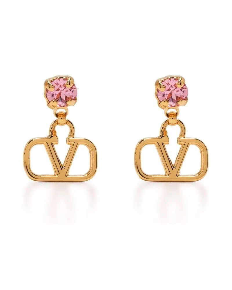 Valentino Garavani VLogo Signature Ohrringe mit Kristallen - Gold Gold