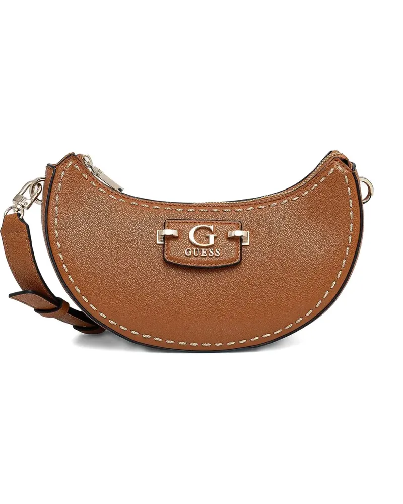 Guess Halbmondförmige Schultertasche - Braun Braun