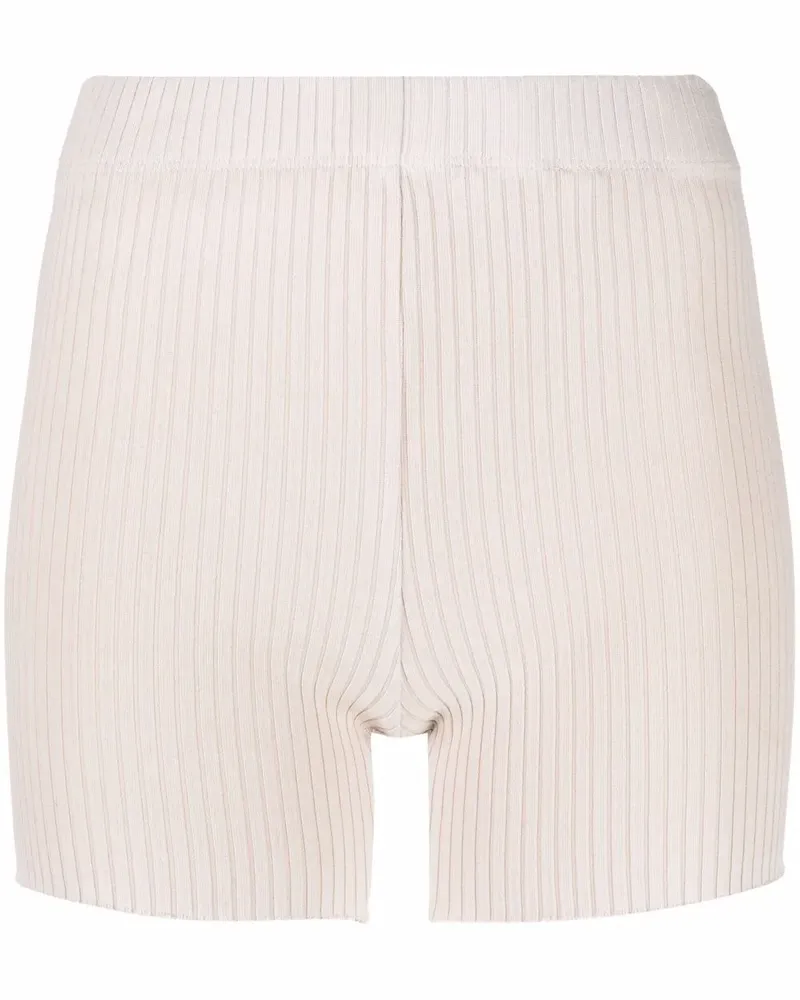 Cotton Citizen Gerippte Shorts - Nude Nude