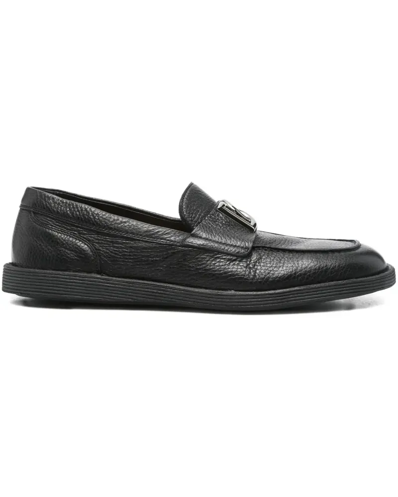 Dolce & Gabbana Loafer mit DG-Logo - Schwarz Schwarz