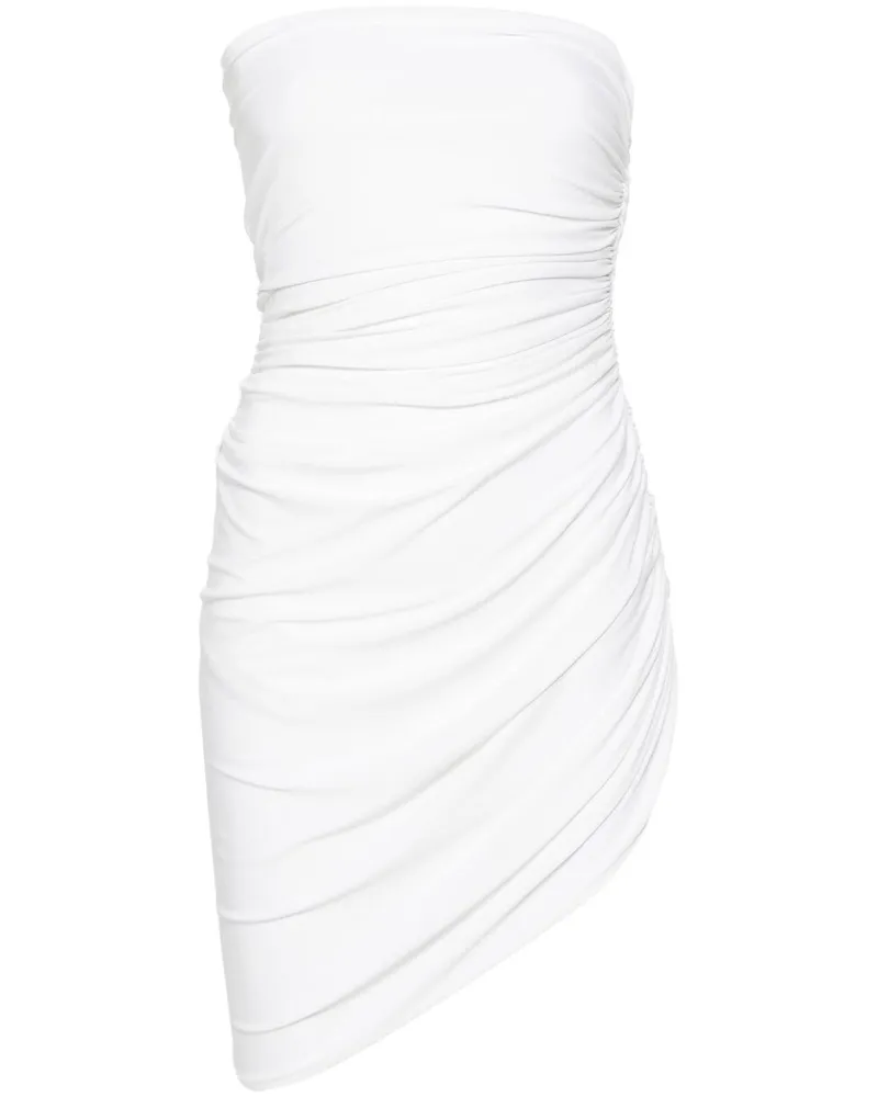 Norma Kamali Schulterfreies Diana Minikleid - Weiß Weiß