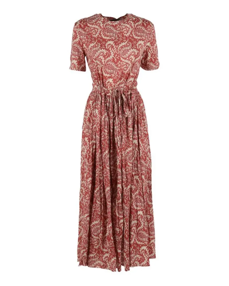 Max Mara Ibiza Kleid mit Paisley-Print - Rot Rot