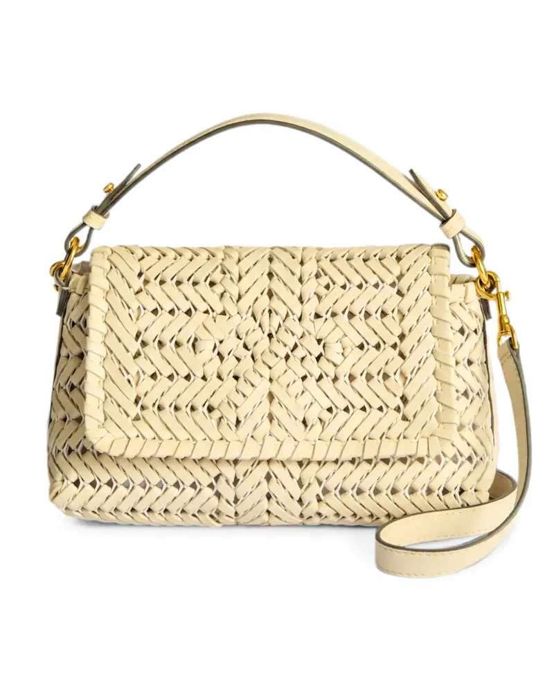 Anya Hindmarch Neeson woven cross body bag - Nude Nude