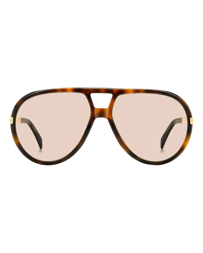 EYEWEAR by DAVID BECKHAM Pilotenbrille in Schildpattoptik - Braun Braun
