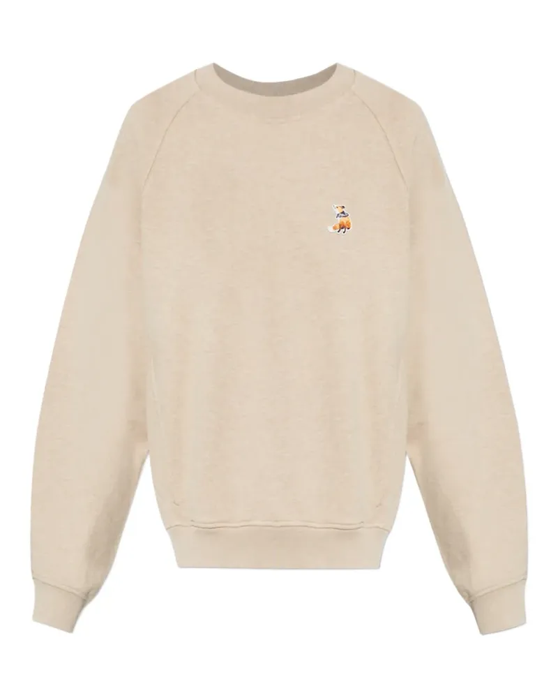 Kitsuné Dreaming Fox raglan-sleeve sweatshirt - Nude Nude
