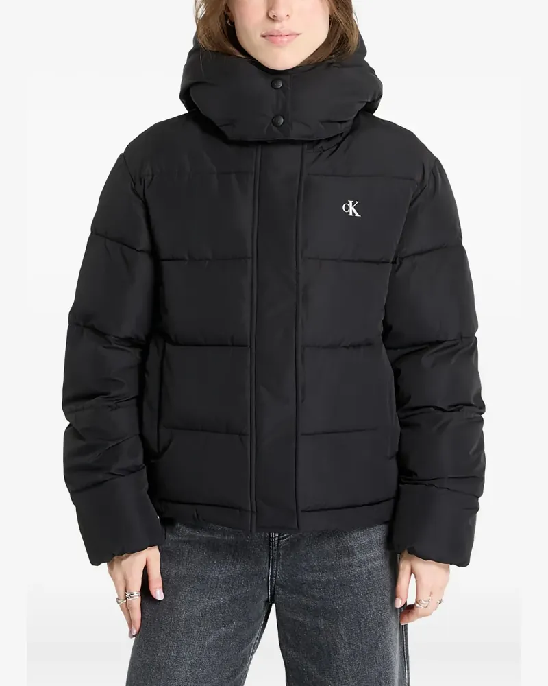 Calvin Klein hooded puffer jacket - Schwarz Schwarz