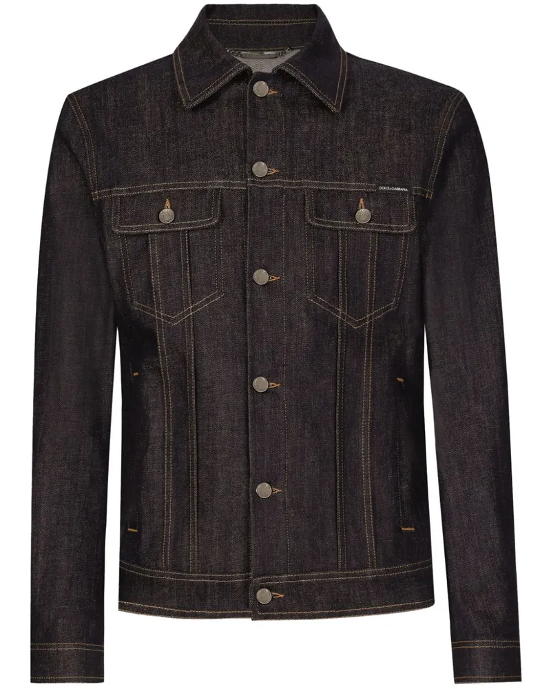 Dolce & Gabbana Klassische Jeansjacke - Grau Grau