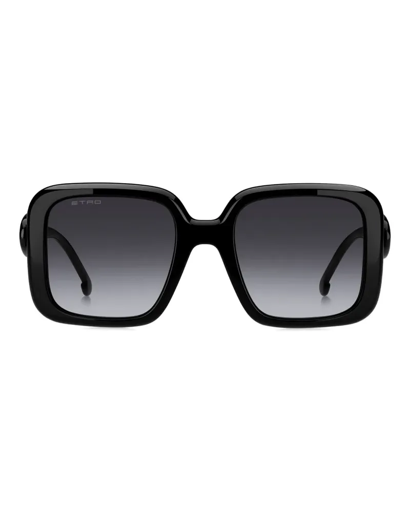 Etro paisley Sonnenbrille - Schwarz Schwarz