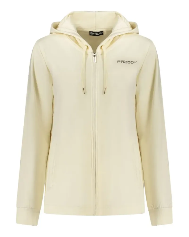 Freddy logo-print zip-up hoodie - Nude Nude