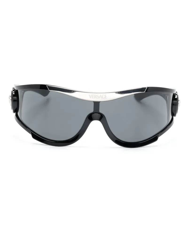 Versace Medusa Medallion Sonnenbrille - Schwarz Schwarz