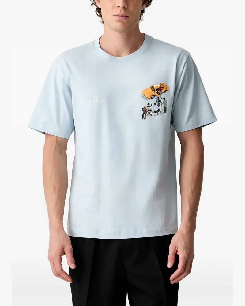 Filling Pieces graphic-print T-shirt - Blau Blau