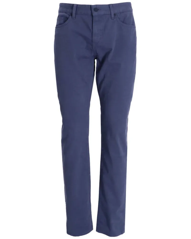 HUGO BOSS Halbhohe Slim-Fit-Hose - Blau Blau