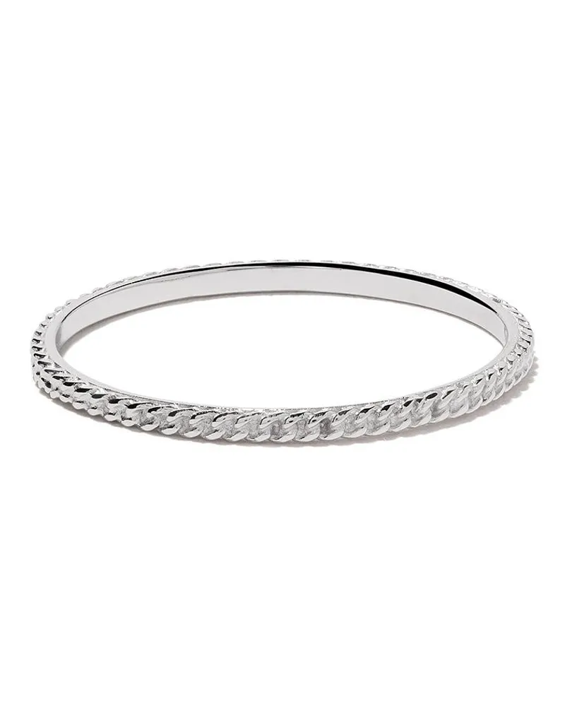 Wouters & Hendrix 18kt Goldring im Ketten-Design - Silber Silber
