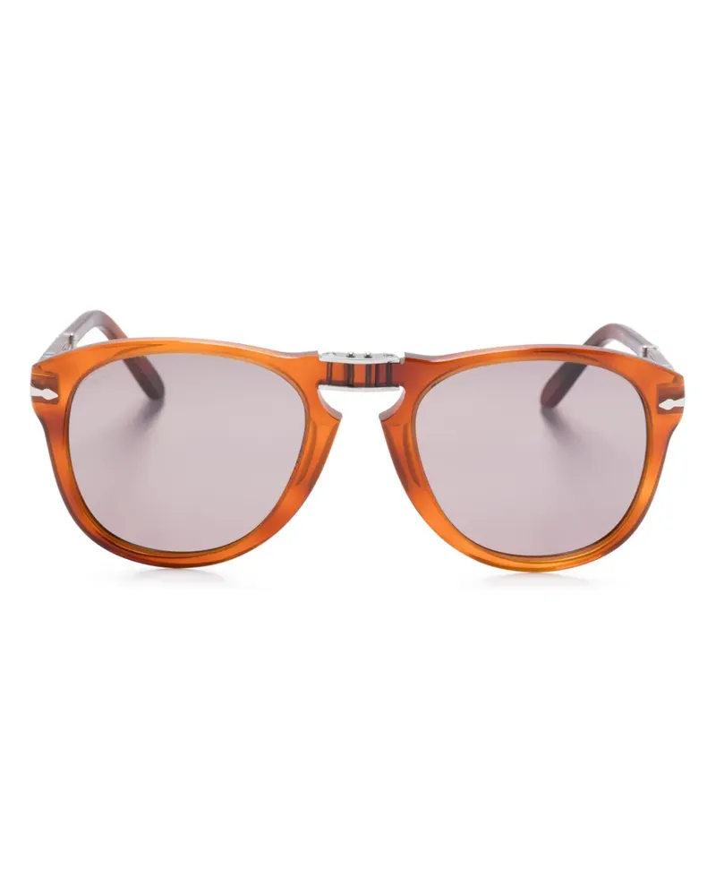 Persol Sonnenbrille mit rundem Gestell - Braun Braun
