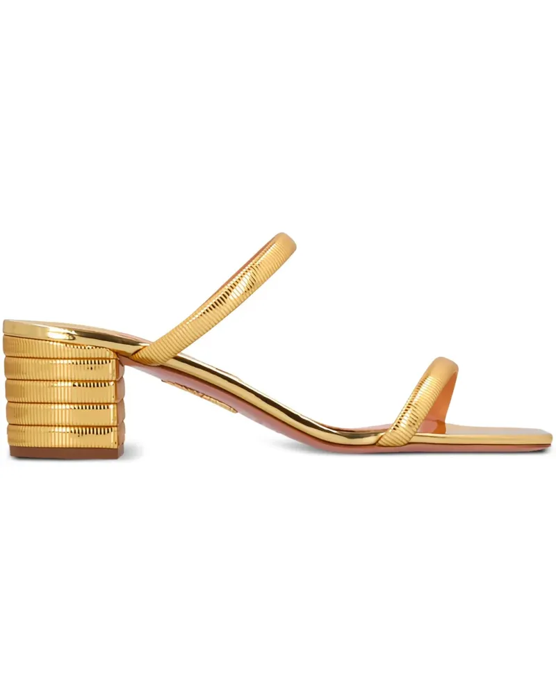 Aquazzura Riviera Sandalen 50mm - Gold Gold