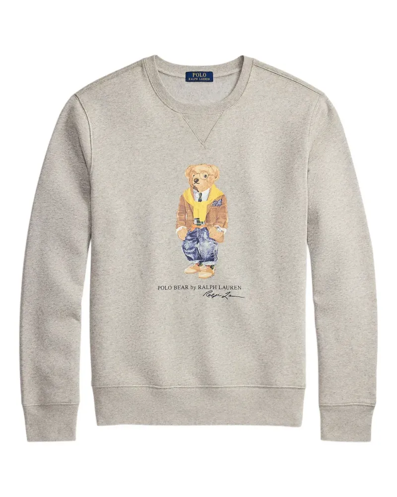 Ralph Lauren Rundhals-Sweatshirt mit Bärendetail - Grau Grau