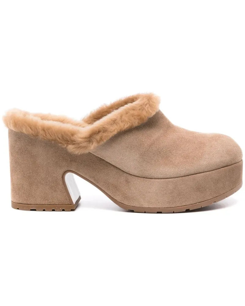 Gianvito Rossi Lyss Mules 85mm - Braun Braun
