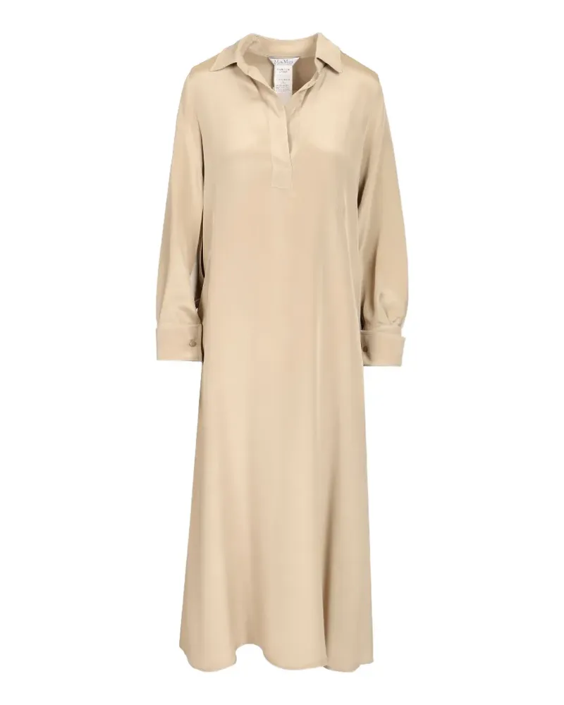 Max Mara Gambero silk midi dress - Nude Nude