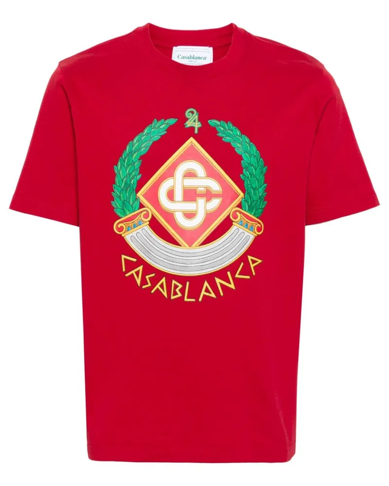 Casablanca Paris Casa Crest T-Shirt - Rot Rot