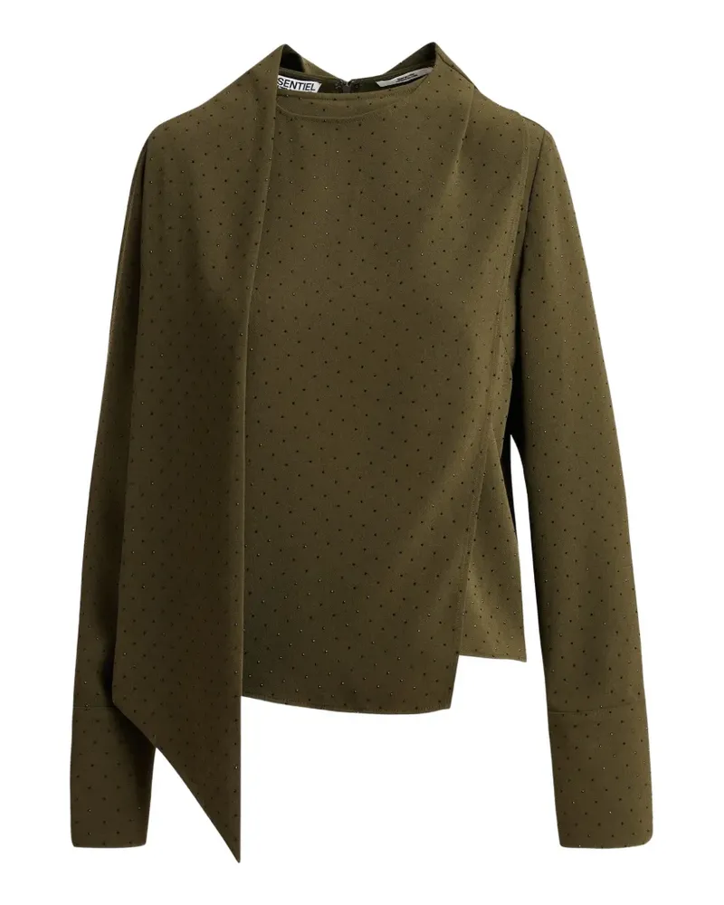 Essentiel Asymmetrisches Bikinioberteil mit Strass - Grün Grün