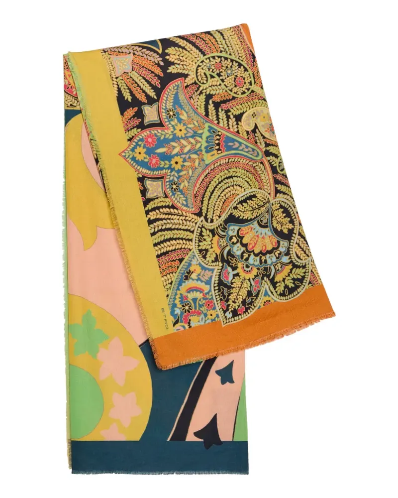 Etro paisley-print scarf - Gelb Gelb