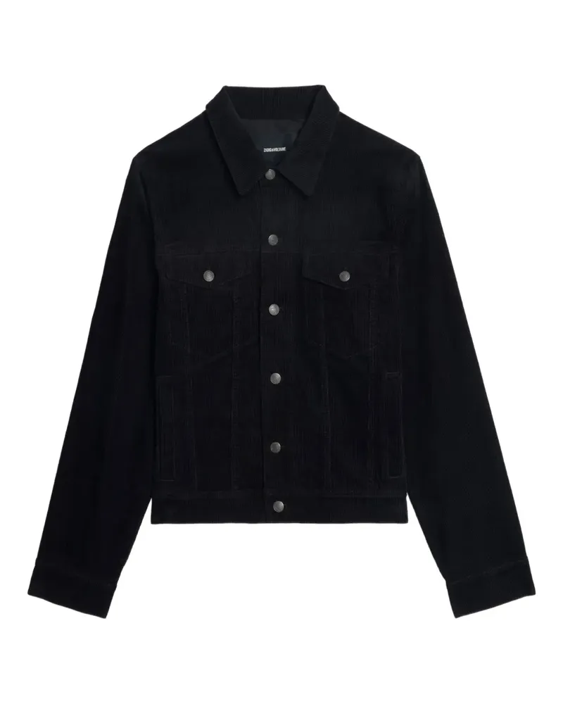 Zadig & Voltaire Geknöpfte Bases Cordjacke - Schwarz Schwarz