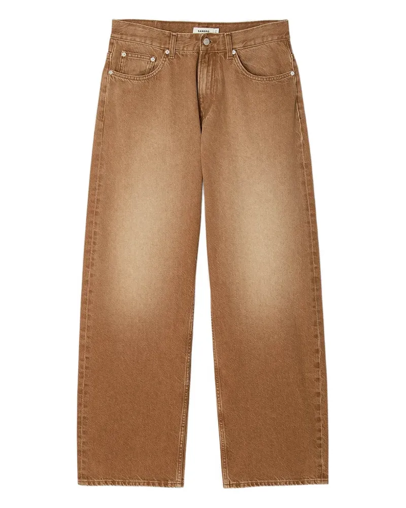 Sandro Ausgeblichene Jeans - Braun Braun