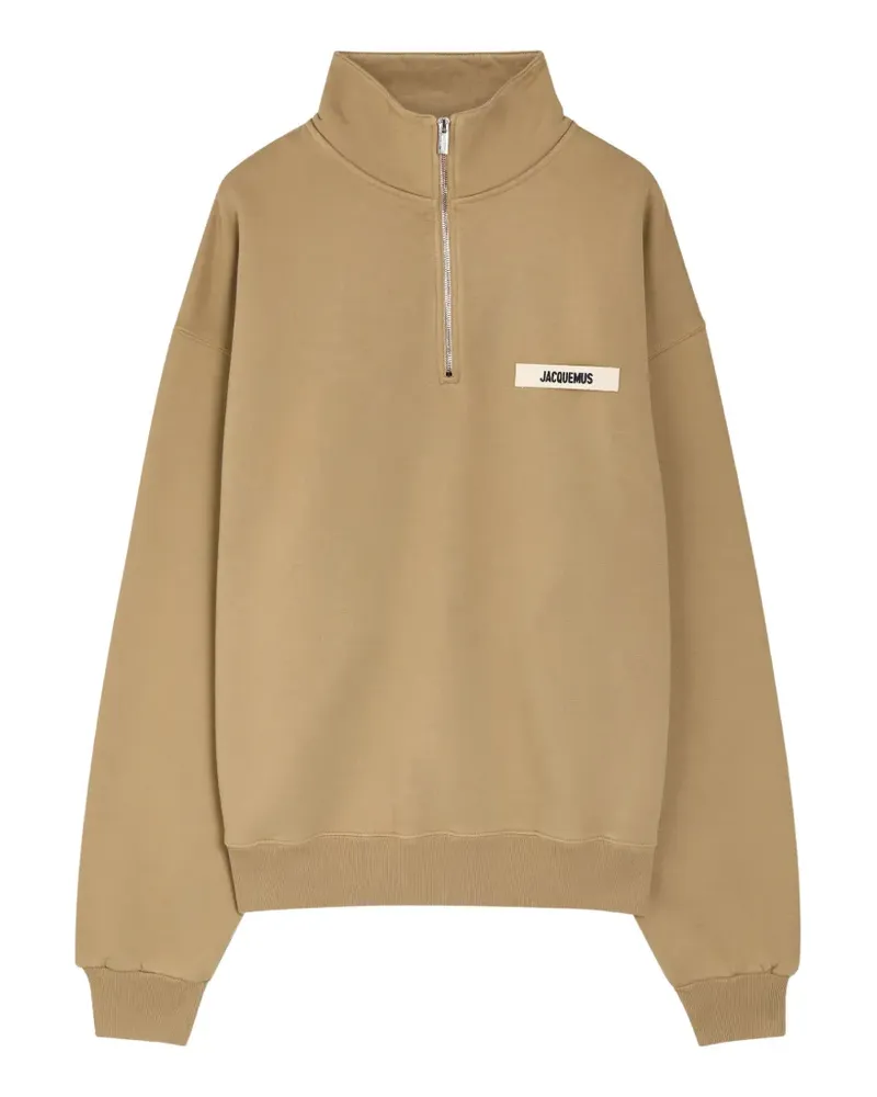 Jacquemus Sweatshirt mit Reißverschluss - Nude Nude