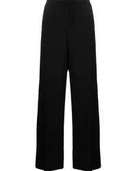 Paul Smith High-Waist-Hose mit weitem Bein Schwarz