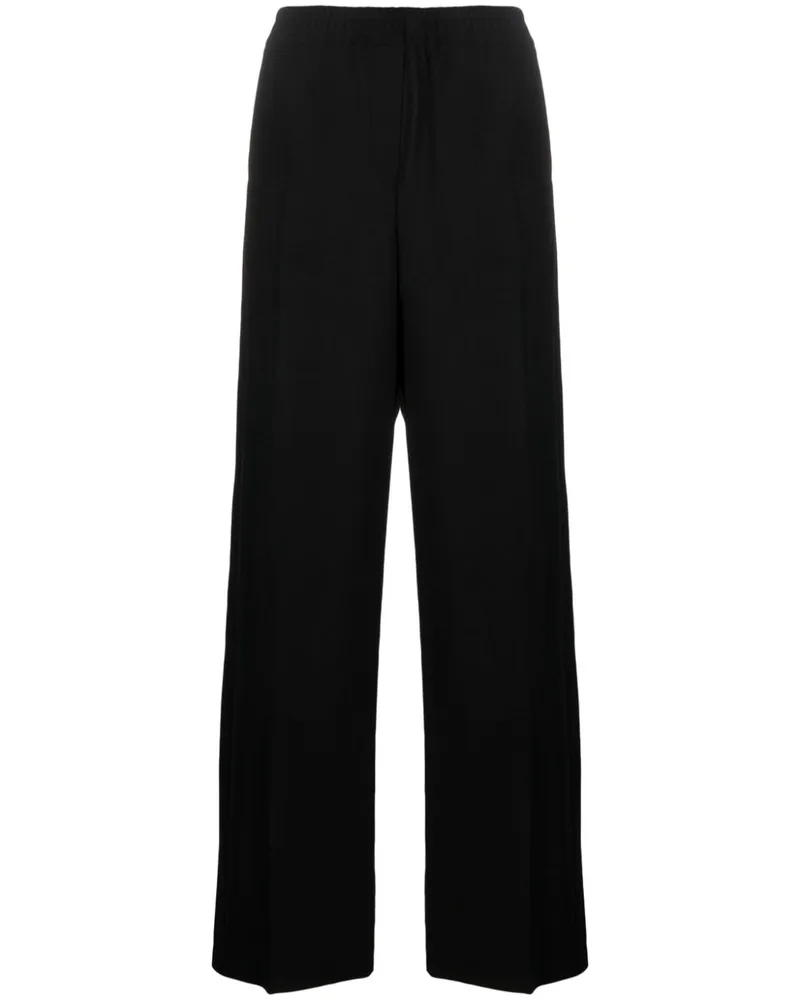 Paul Smith High-Waist-Hose mit weitem Bein - Schwarz Schwarz