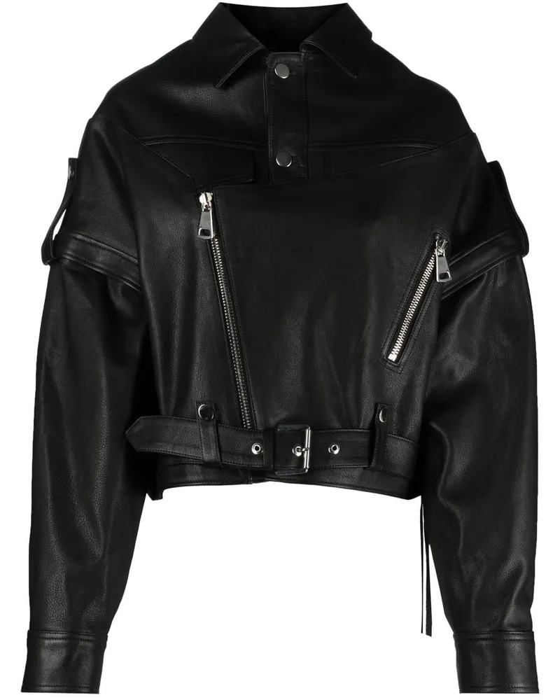 Manokhi Jacke mit abnehmbaren Ärmeln - Schwarz Schwarz