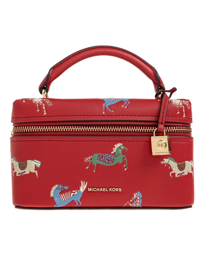 Michael Kors Jana printed leather tote bag - Rot Rot