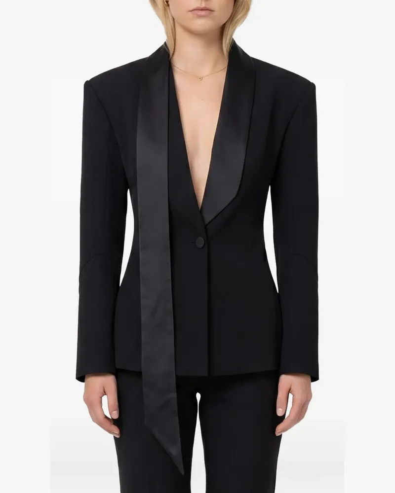 ATTICO black tuxedo jacket - Schwarz Schwarz