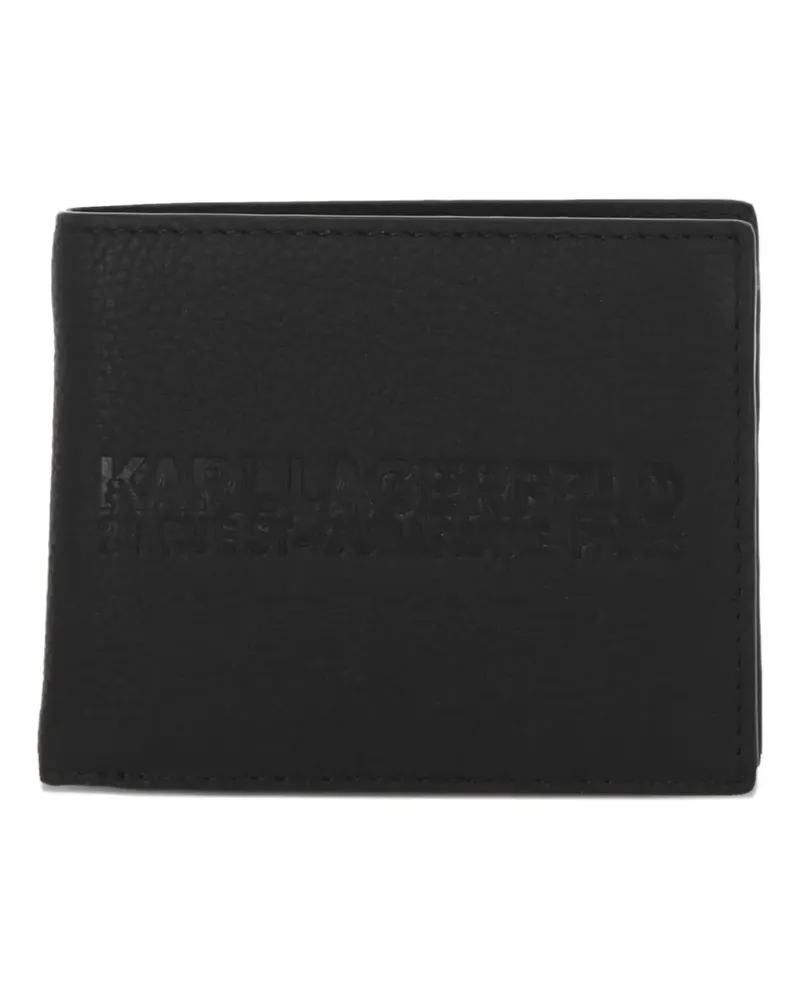 Karl Lagerfeld Portemonnaie mit Logo - Schwarz Schwarz