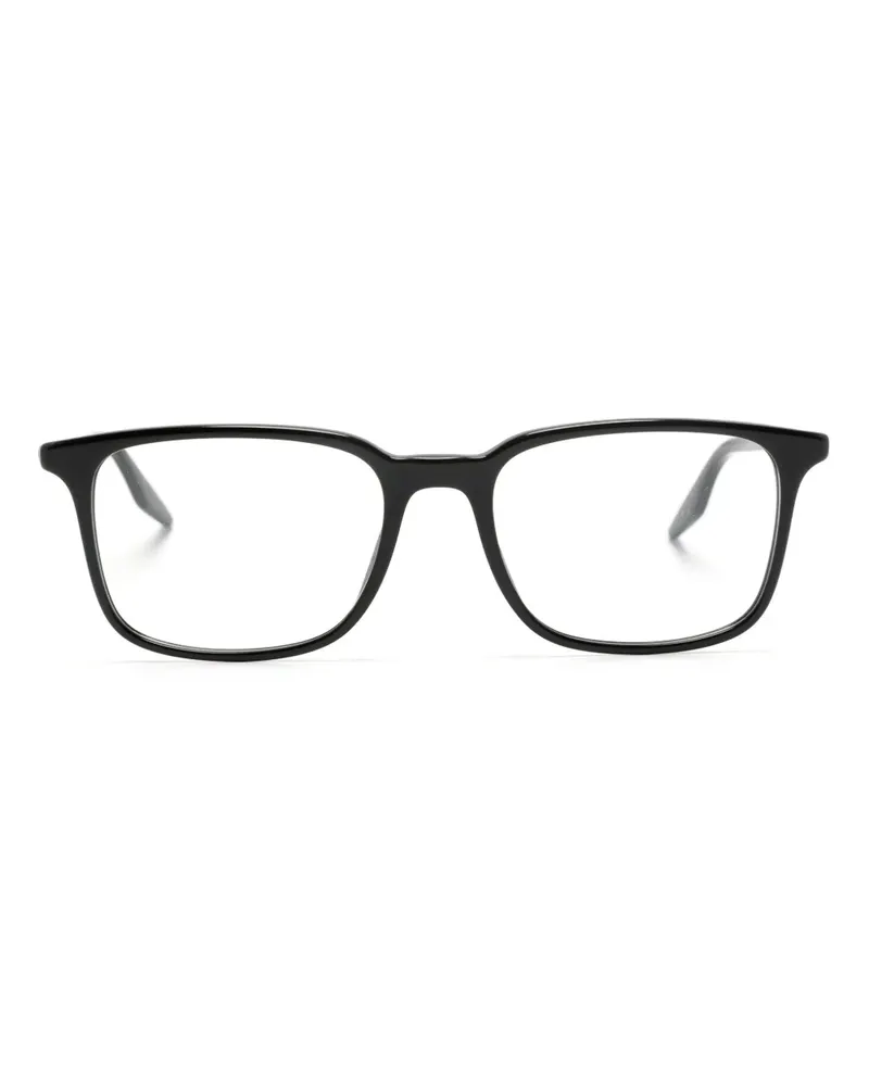 Ray Ban Eckige Brille mit Logo-Schild - Schwarz Schwarz