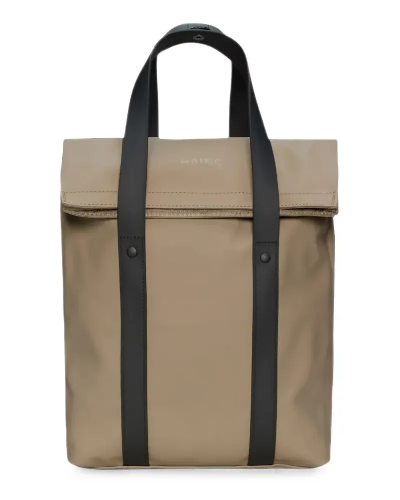 RAINS Rucksack mit Klappentasche - Nude Nude