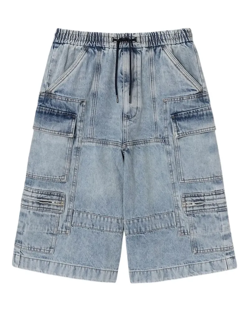 JUUN.J Cargo-Shorts mit Kordelzug - Blau Blau