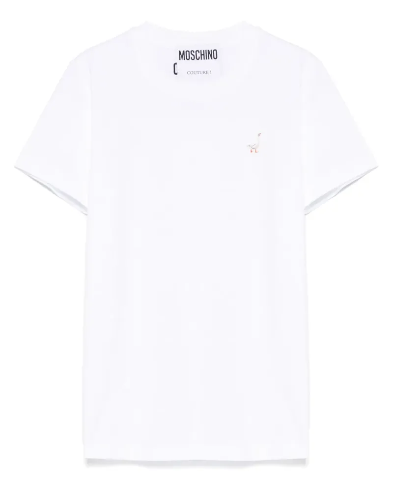 Moschino Klassisches T-Shirt - Weiß Weiß