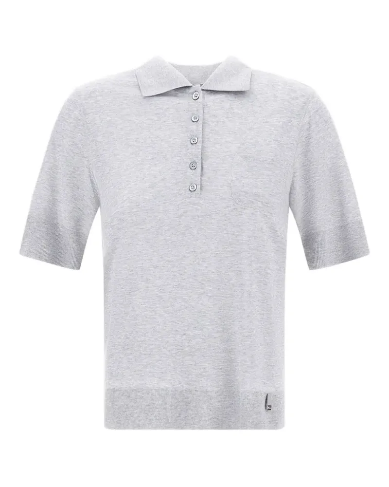 Herno knit polo shirt - Grau Grau