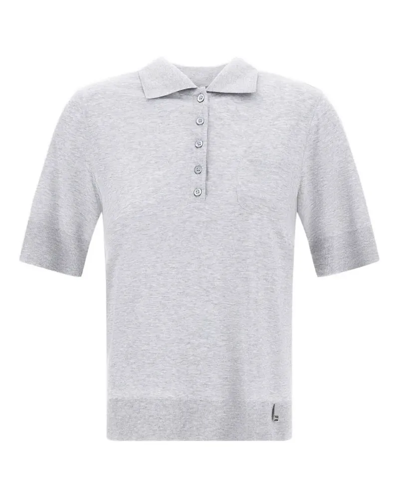 Herno knit polo shirt - Grau Grau