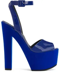 Giuseppe Zanotti Plateau-Pantoletten Blau