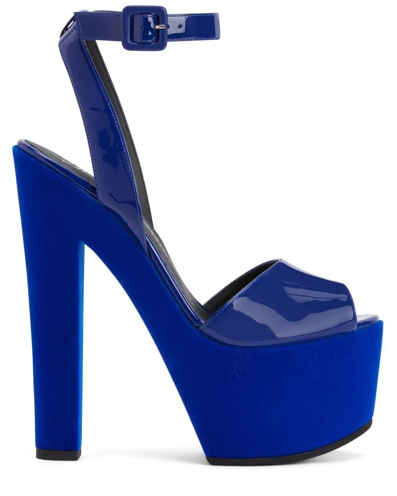 Giuseppe Zanotti Plateau-Pantoletten - Blau Blau