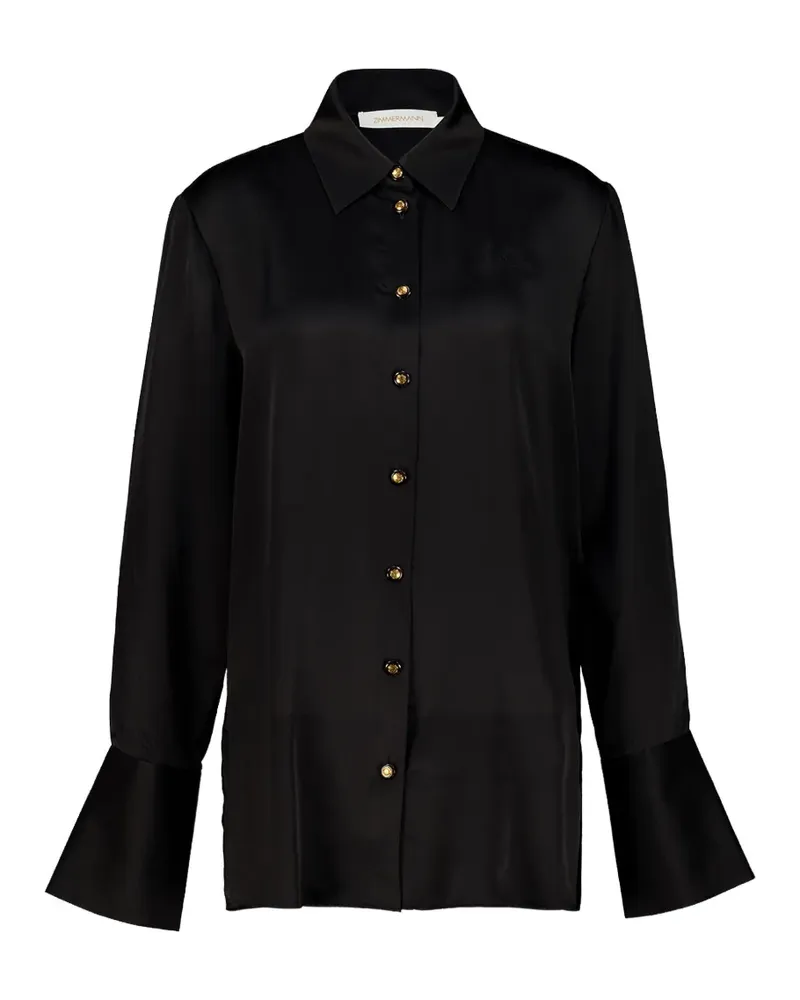 Zimmermann Valiant Seidenhemd - Schwarz Schwarz